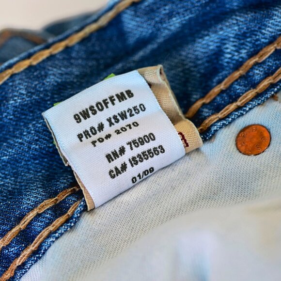 Big Star "Sophie" Distressed Jeans Size 27L Low Rise Boot Cut - Picture 6 of 11